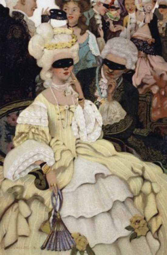 Masquerade C.1900 Color Lithograph Poster Print - 18 x 24 in.