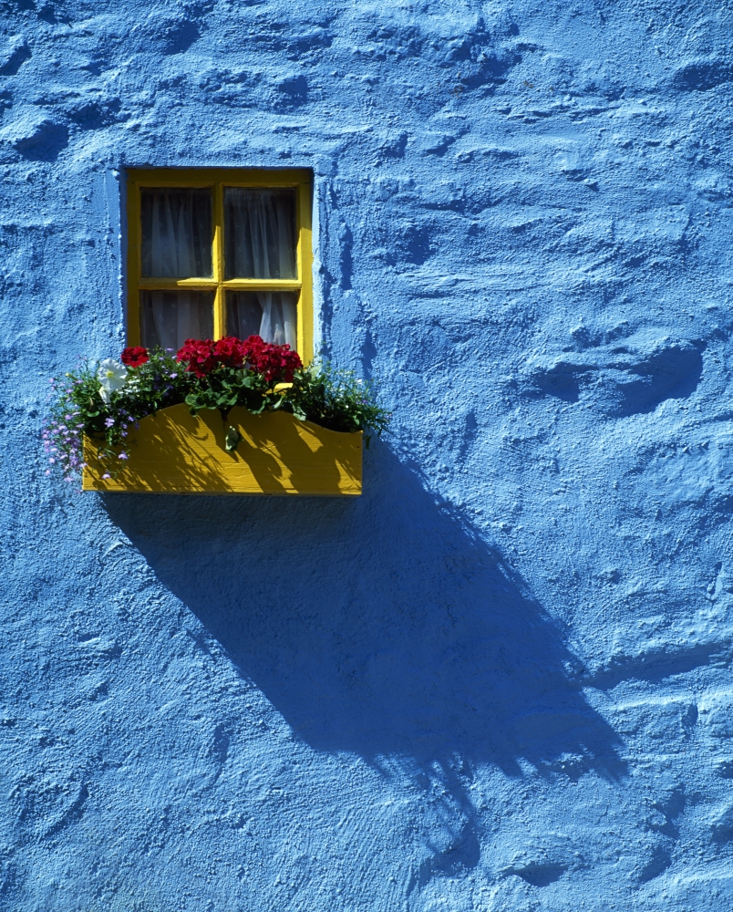 DPI1807817 Kinsale Co Cork Ireland - Cottage Window Poster Print by The Irish Image Collection, 13 x 17