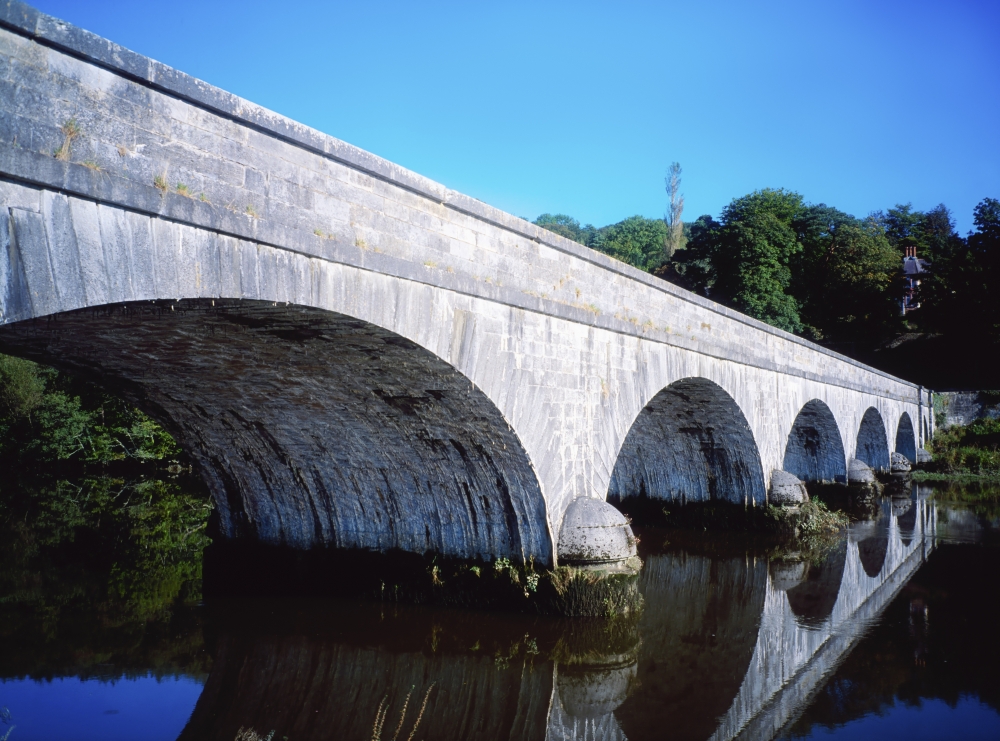 River Blackwater Cappoquin Co Waterford Ireland - Bridge Over A River Poster Print by The Irish Image Collection - 17 x 13