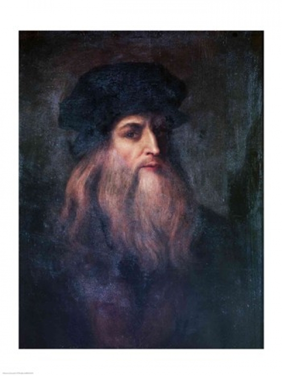 Self Portrait Poster Print by Leonardo Da Vinci - 18 x 24 in.