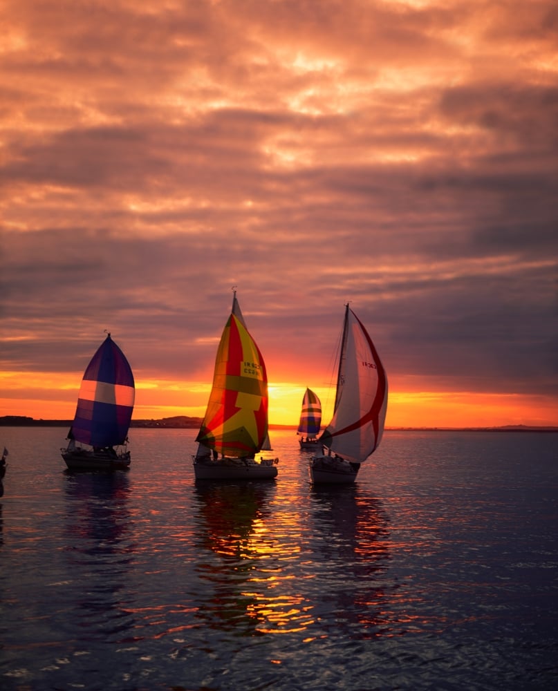 Sailing Yachts Poster Print by The Irish Image Collection, 13 x 17