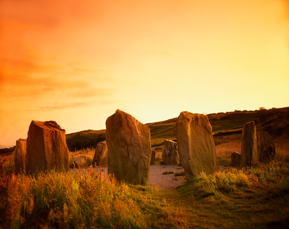 Drombeg Stone Circle Near Glandore Co Cork Ireland Poster Print by The Irish Image Collection - 17 x 13