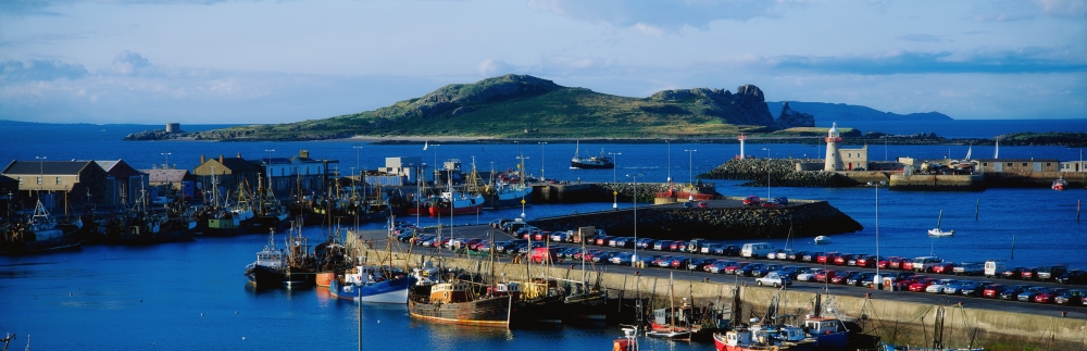 Howth Harbour & Irelands Eye Co Dublin Ireland Poster Print by The Irish Image Collection, 44 x 14 - Large