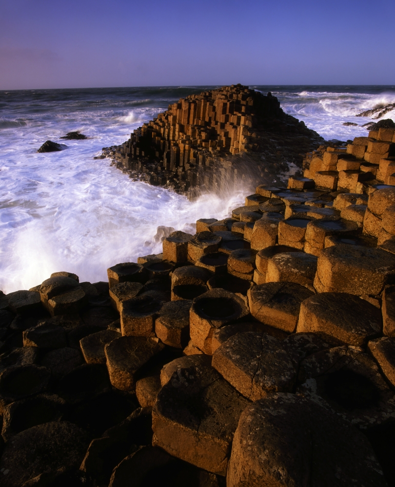 DPI1805969 The Giants Causeway County Antrim Ireland - Volcanic Rock Formations On Irelands Coast Poster Print by The Irish Image Collection, 13 x 17