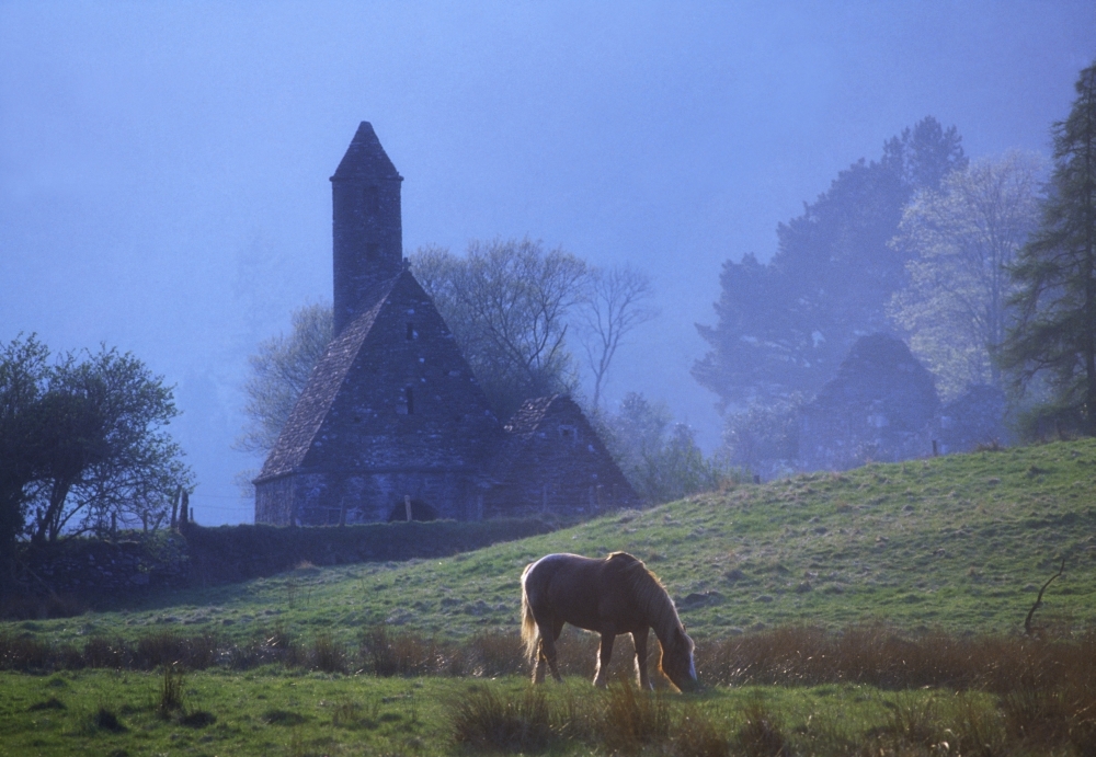 DPI1806200LARGE St. Kevins Kitchen Glendalough County Wicklow Ireland Poster Print by The Irish Image Collection, 36 x 24 - Large