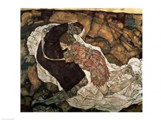 Death & The Maiden Poster Print by Egon Schiele - 24 x 18 in.