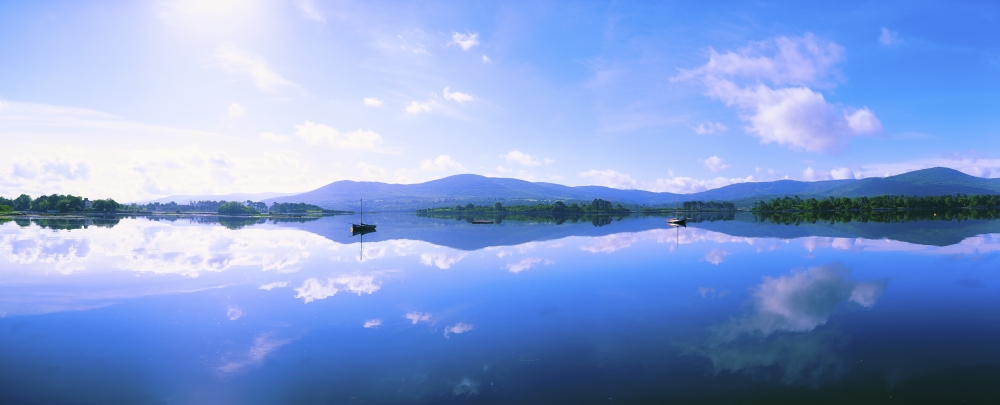 DPI1804366LARGE Kenmare Bay Dunkerron Islands Co Kerry Ireland - Reflections On The Water Poster Print by The Irish Image Collection, 36 x 14 - Large