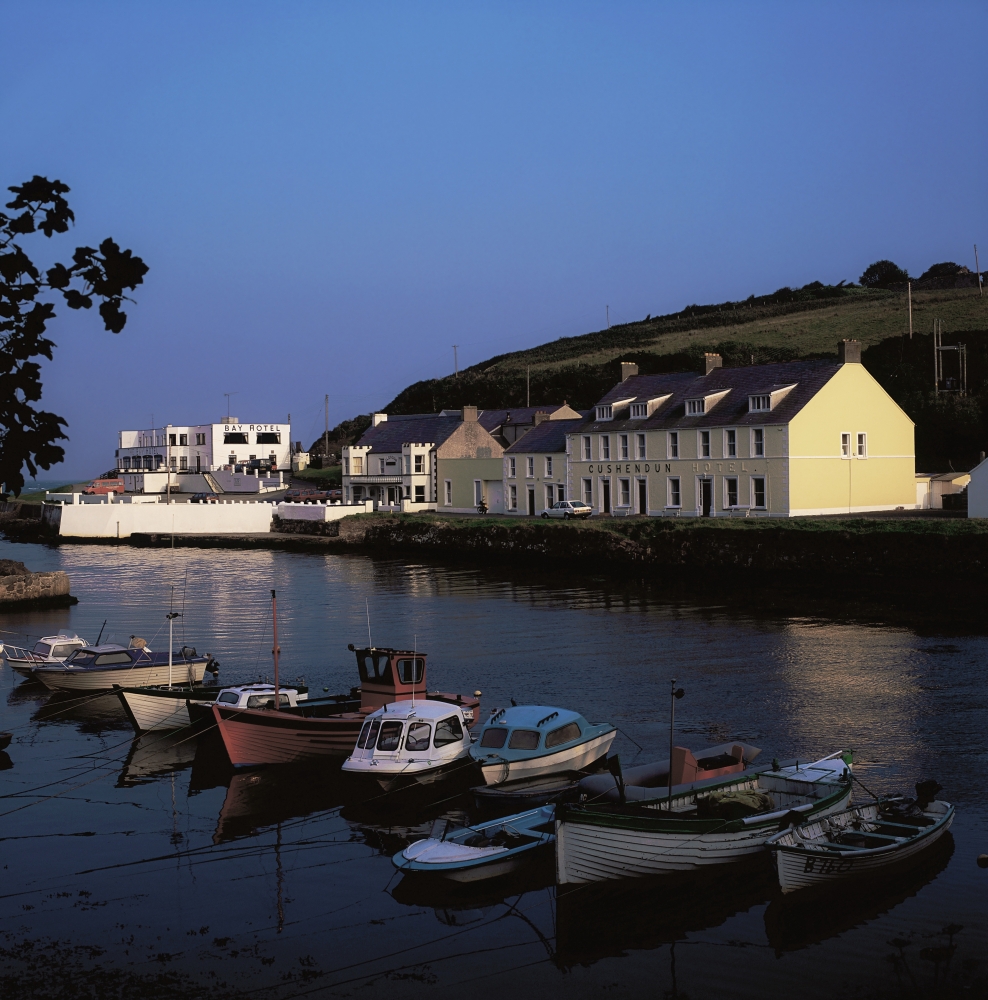 Cushendun Harbour Co Antrim Ireland Poster Print by The Irish Image Collection, 15 x 15