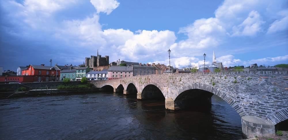 River Slaney Enniscorthy Co Wexford Ireland Poster Print - 28 x 13
