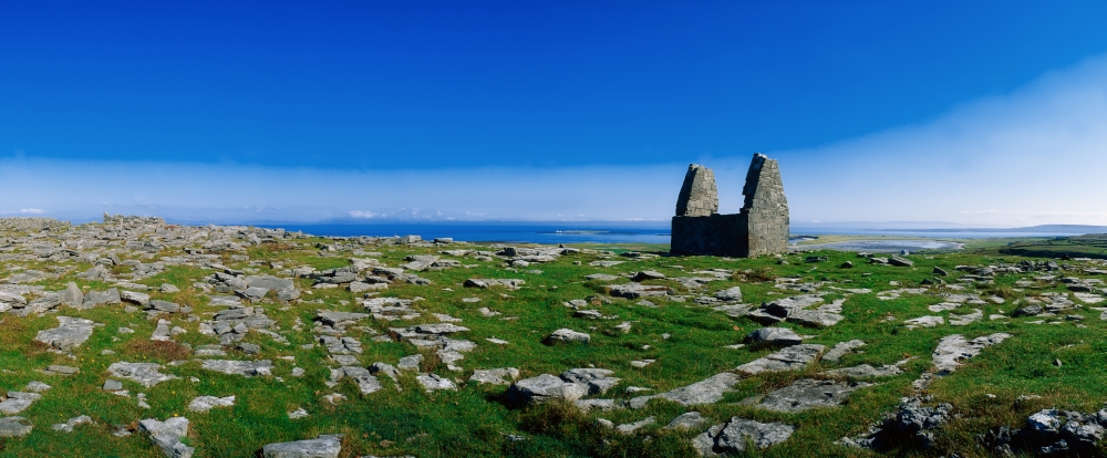 DPI1813445LARGE Teampoll Bheamain Inishmore Aran Islands Co Galway Ireland Poster Print by The Irish Image Collection, 44 x 18 - Large