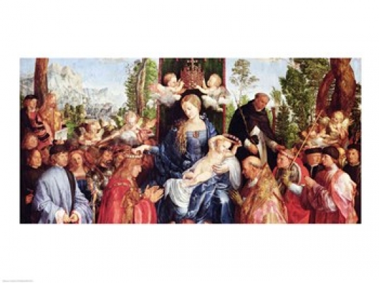 Picture of Posterazzi BALXIR241282 The Festival of The Rosary 1506 Poster Print by Albrecht Durer - 24 x 18 in.