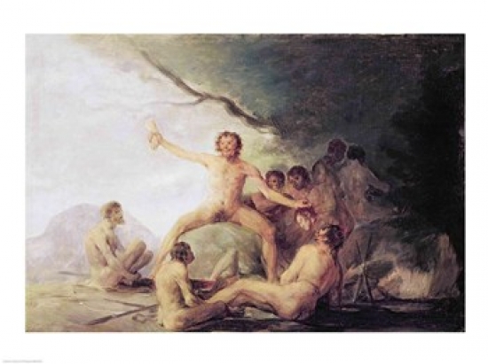 Picture of Posterazzi BALXIR243022 Cannibals Savouring Human Remains Poster Print by Francisco De Goya - 24 x 18 in.