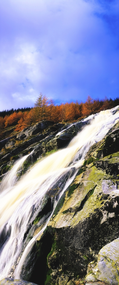 Glenmacnass Waterfall Co Wicklow Ireland Poster Print - 12 x 30