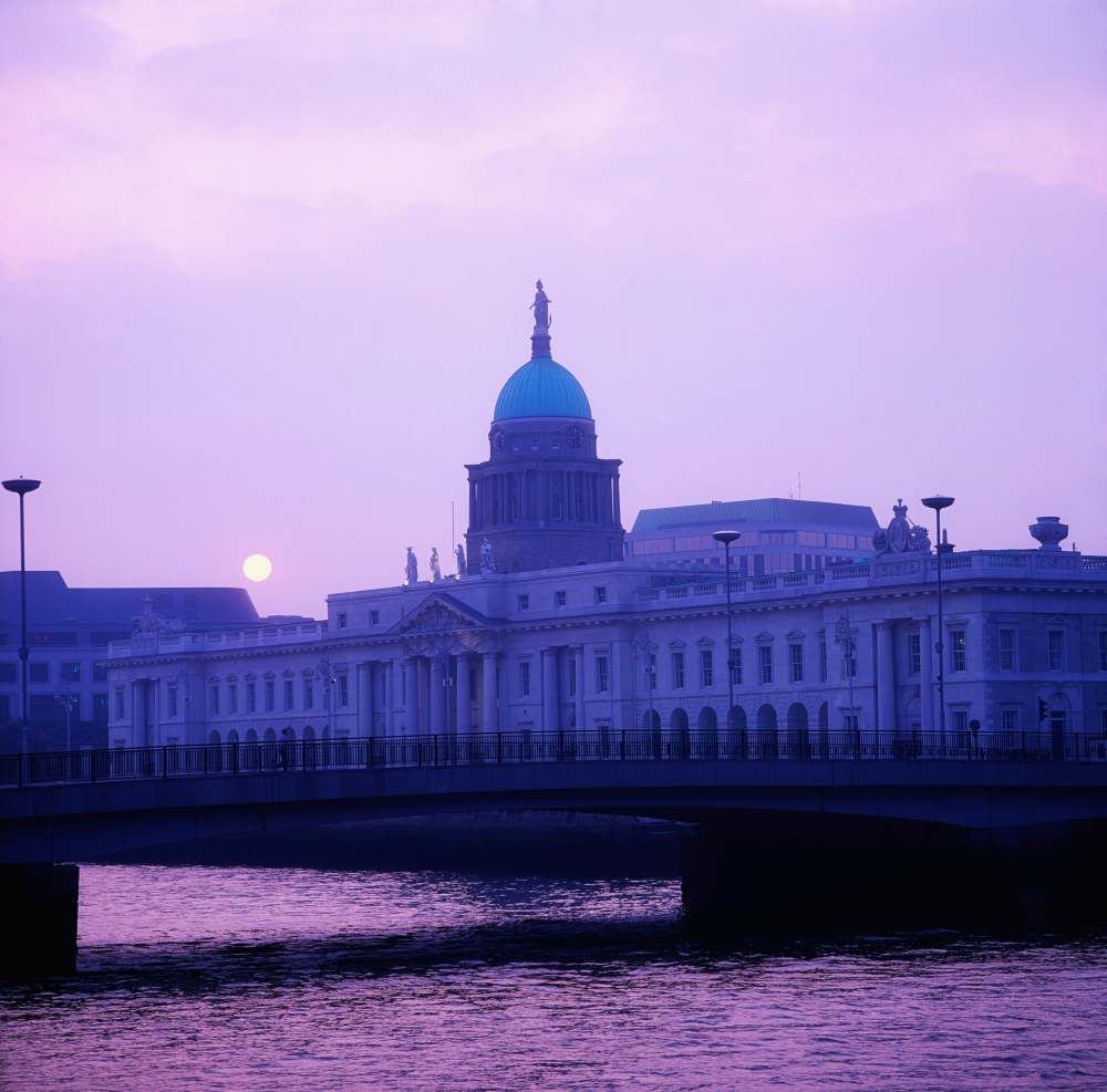 Custom House Dublin Co Dublin Ireland Poster Print by The Irish Image Collection, 24 x 24 - Large