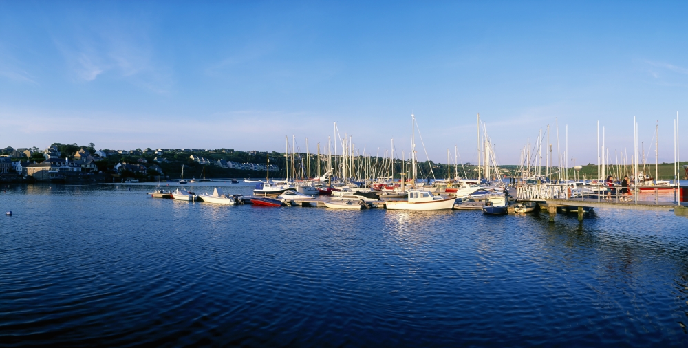 DPI1807781 Kinsale Co Cork Ireland - Moored Boats Poster Print by The Irish Image Collection, 30 x 15