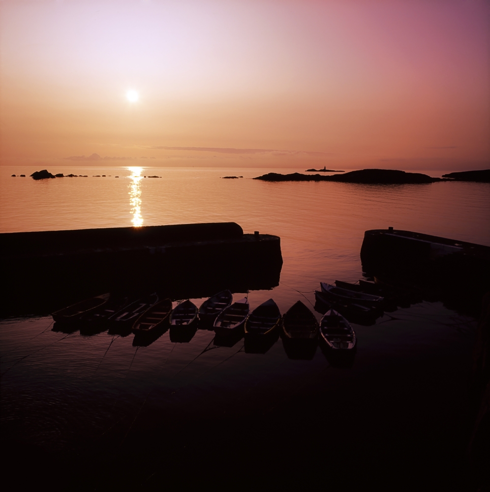 DPI1808040LARGE Coliemore Harbour Co Dublin Ireland - Sunrise Over A Harbour Poster Print by The Irish Image Collection, 30 x 32 - Large