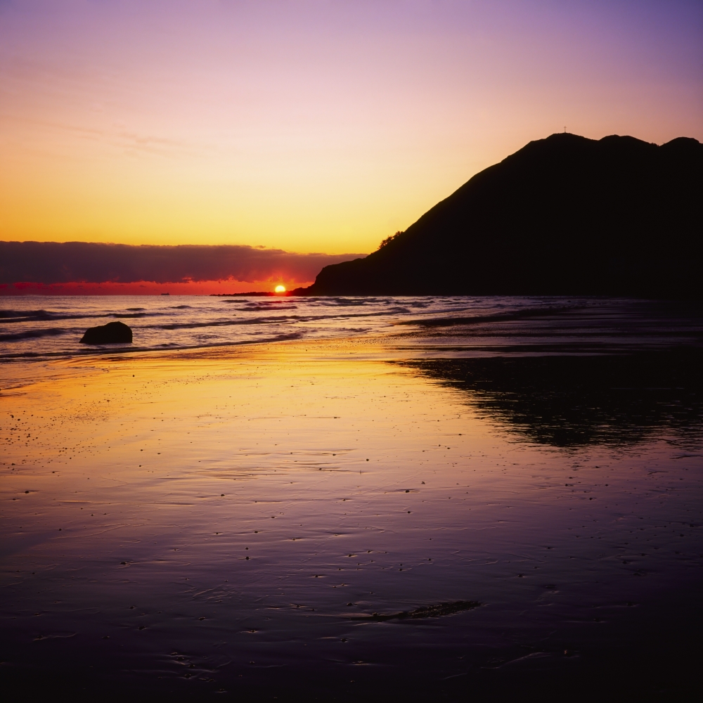Sunset & Sea Poster Print by The Irish Image Collection, 24 x 24 - Large