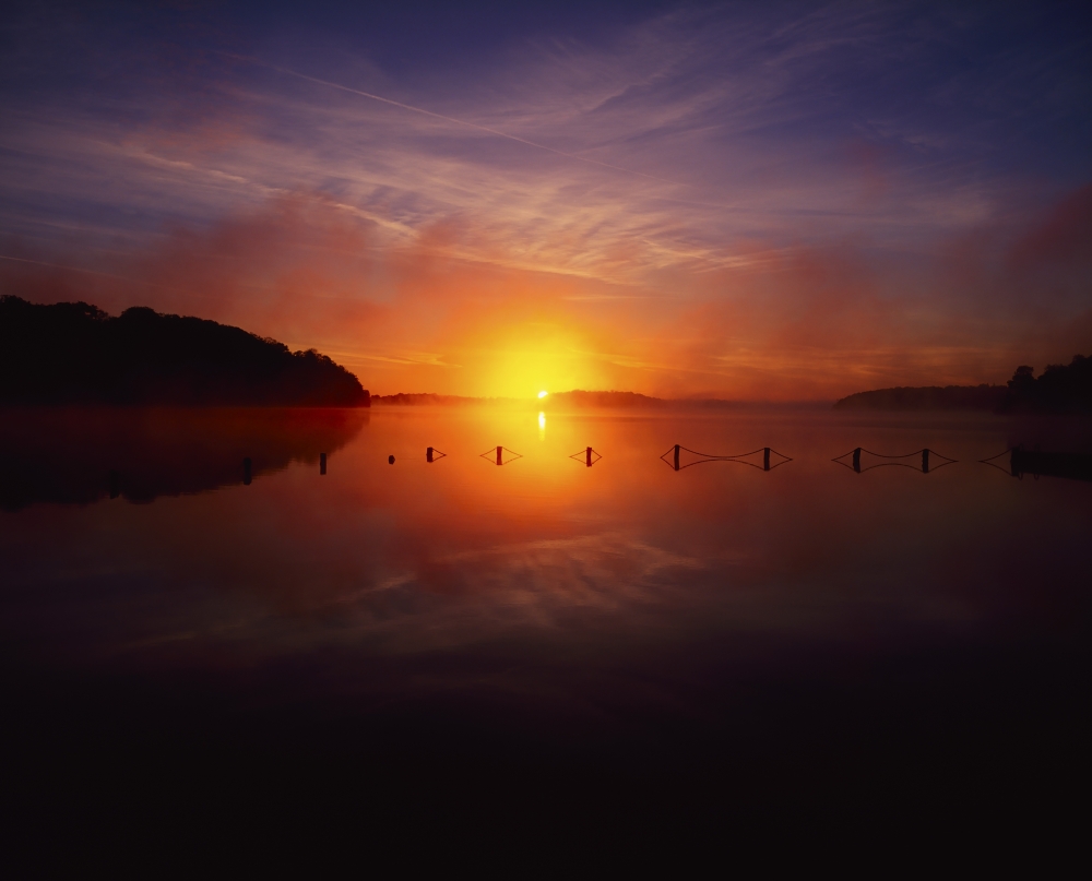 DPI1807704 Lough Key Doonshore Co Roscommon Ireland - Sunrise Near Boyle Poster Print by The Irish Image Collection, 17 x 13