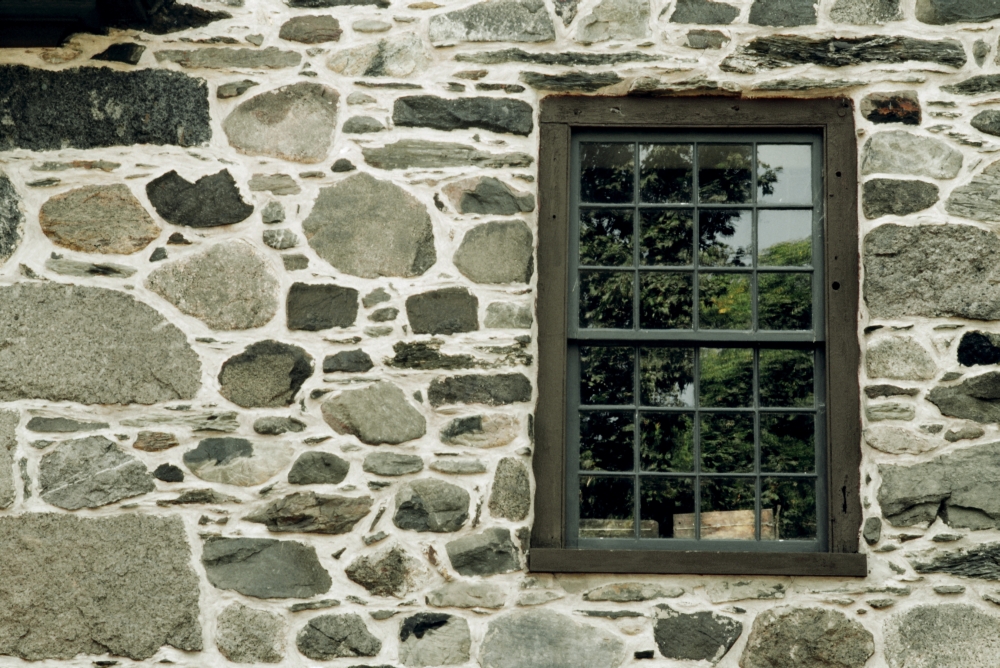Stone Wall with A Window Poster Print by David Chapman, 34 x 22 - Large