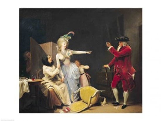 BALXIR137992 The Jealous Old Man 1791 Poster Print by Louis-Leopold Boilly - 24 x 18 in.
