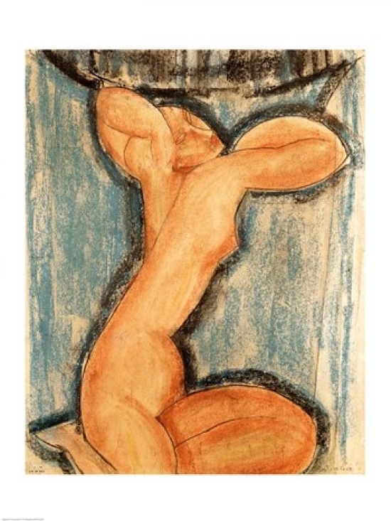 Caryatid 1911 Poster Print by Amedeo Modigliani - 24 x 36 in. - Large