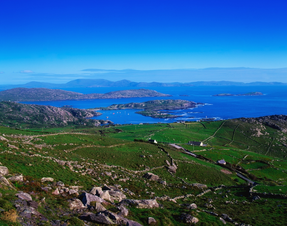 Derrynane Harbour Caherdaniel Ring of Kerry Co Kerry Ireland Poster Print by The Irish Image Collection, 17 x 13
