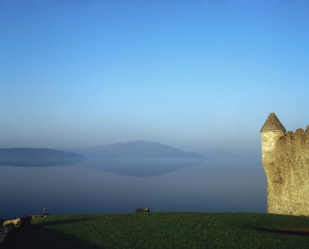 Parkes Castle Lough Gill County Leitrim Ireland Poster Print by The Irish Image Collection - 17 x 13