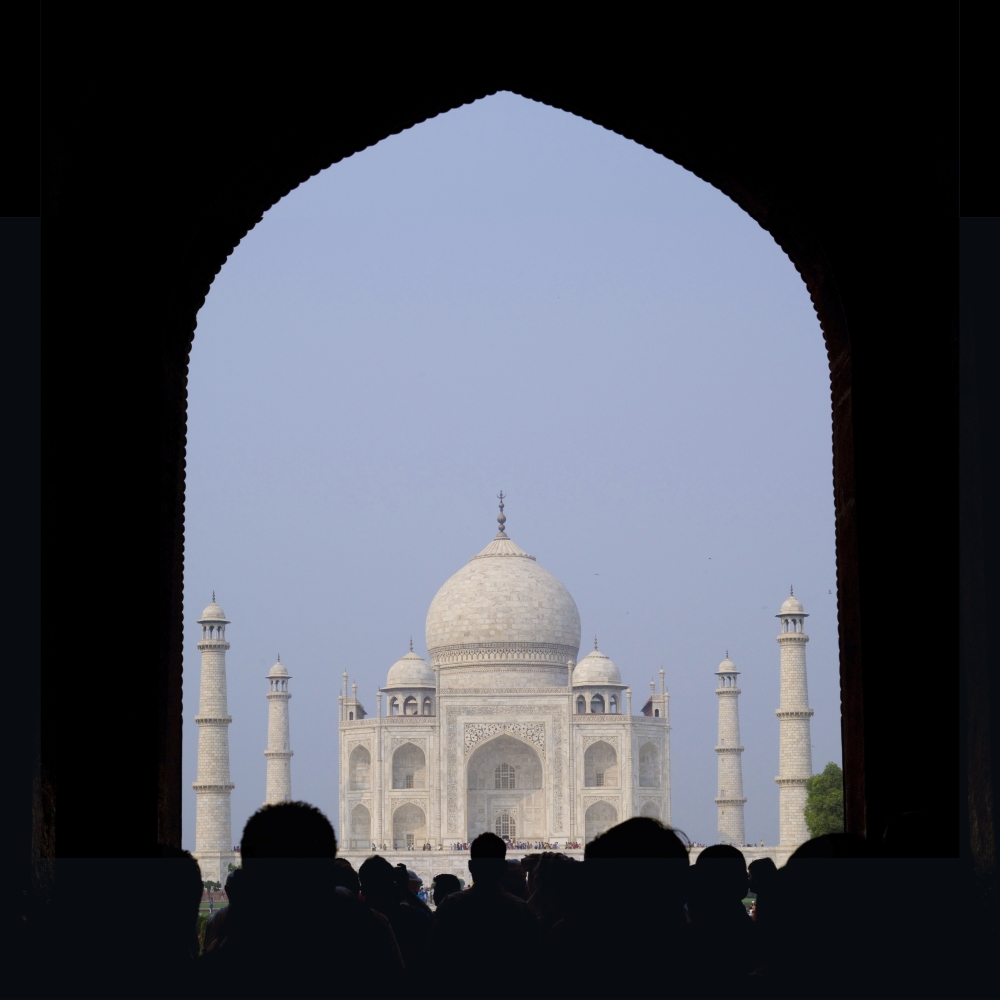 Taj Mahal Agra India Poster Print by Keith Levit - 16 x 16