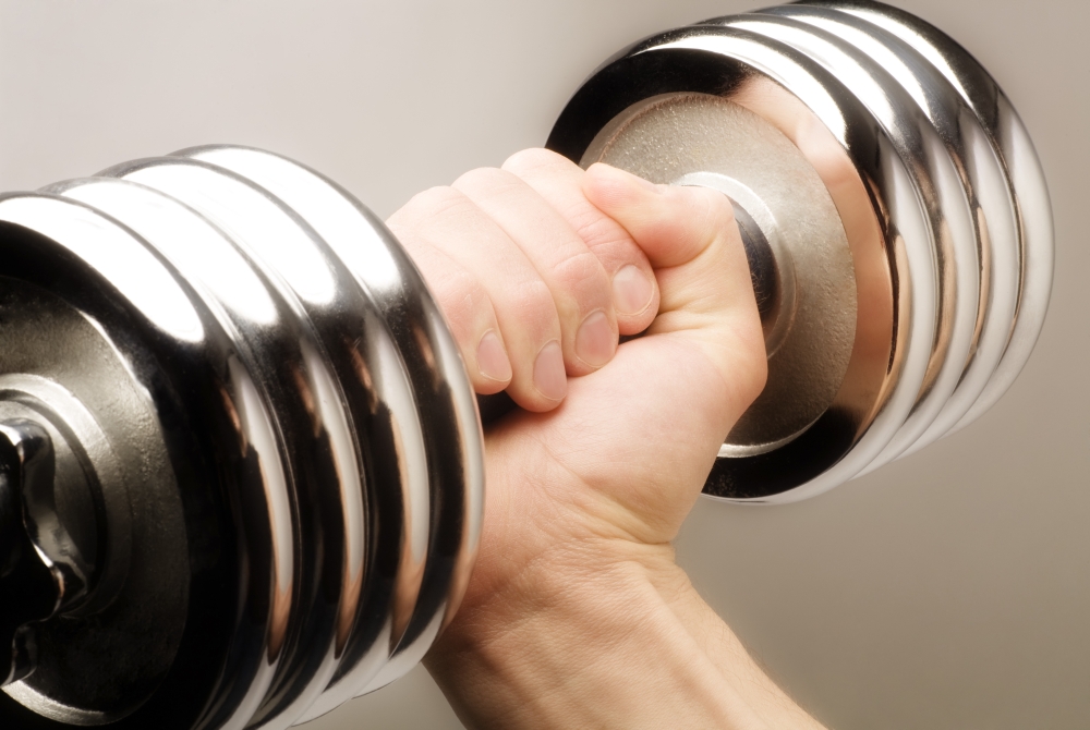 Lifting Weights Poster Print by Chris & Kate Knorr, 36 x 24 - Large