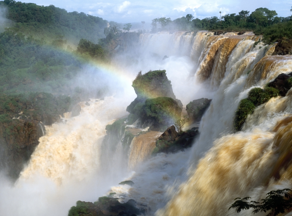 Brazil Iguacu Falls Poster Print by The Irish Image Collection - 17 x 13