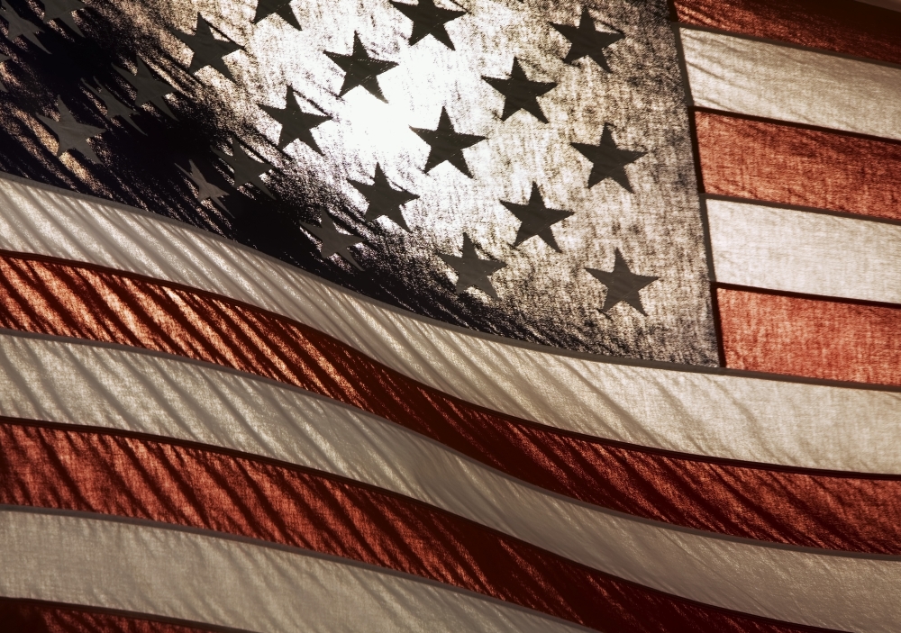 DPI1821715LARGE American Flag Poster Print by Chris & Kate Knorr, 36 x 24 - Large