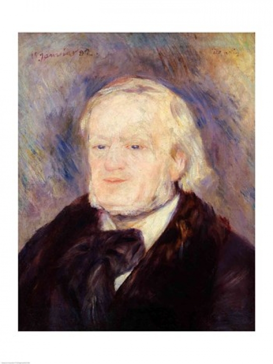Picture of Posterazzi BALXIR27900 Portrait of Richard Wagner Poster Print by Pierre-Auguste Renoir - 18 x 24 in.