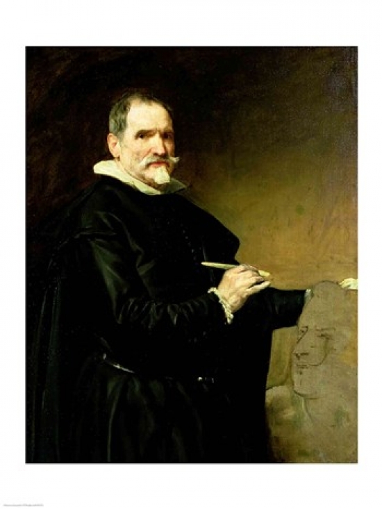 Picture of Posterazzi BALXIR30735LARGE Portrait of The Sculptor Juan Martinez Montanes Poster Print by Diego Velazquez - 24 x 36 in. - Large