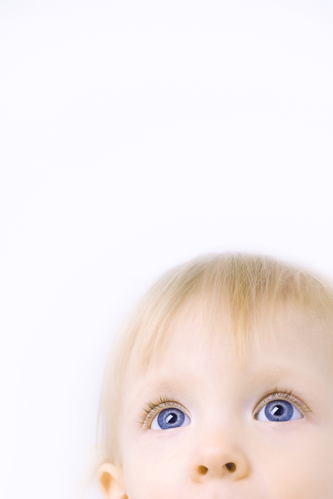 Child Looking Up Poster Print by Chris & Kate Knorr - 12 x 18
