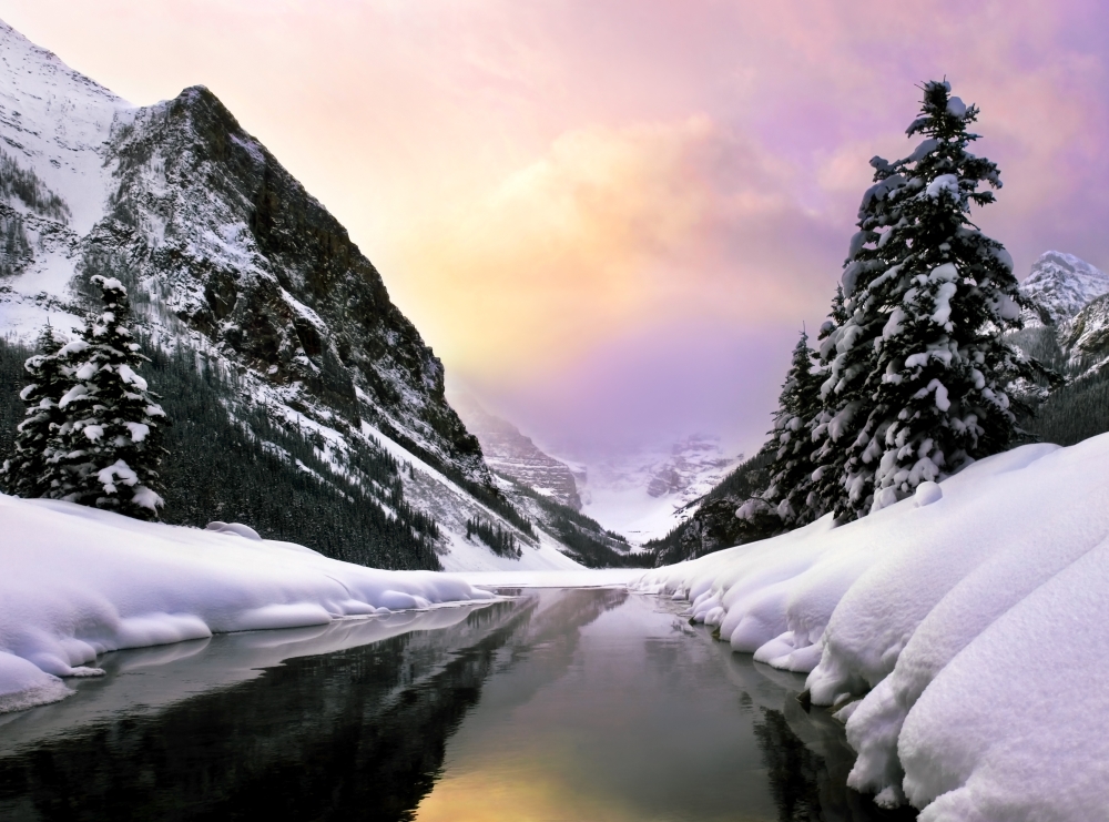 Lake Louise Banff National Park Alberta Canada Poster Print by Chris & Kate Knorr - 17 x 13