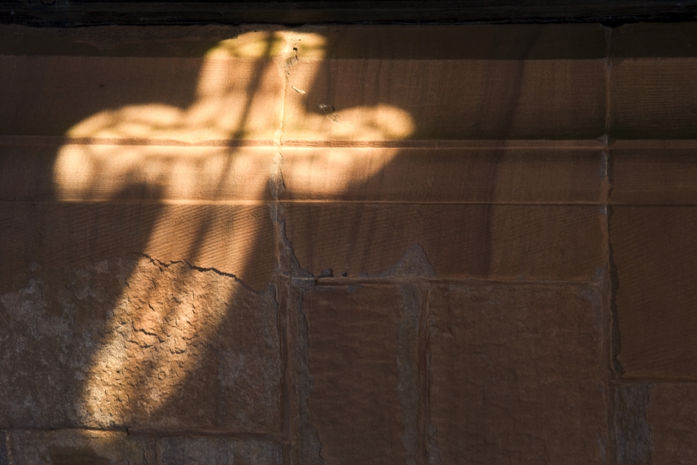 Light in Cross Shape On Wall Poster Print by John Short, 34 x 22 - Large