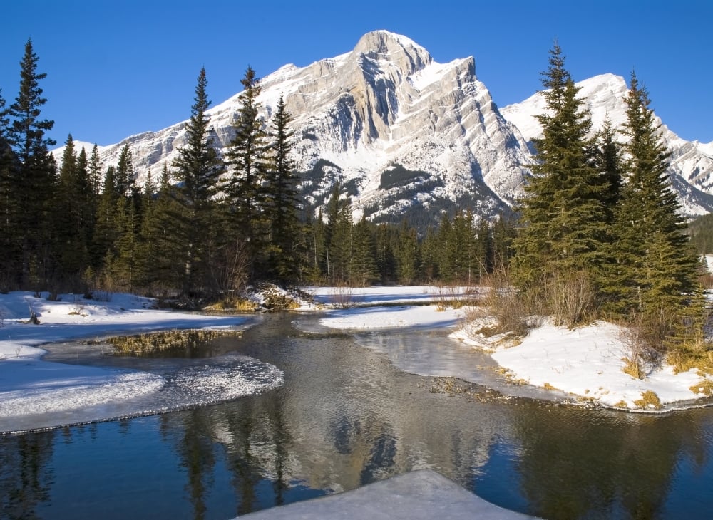 DPI1830272LARGE Mount Kidd Banff National Park Alberta British Columbia Canada Poster Print by Philippe Widling, 34 x 24 - Large