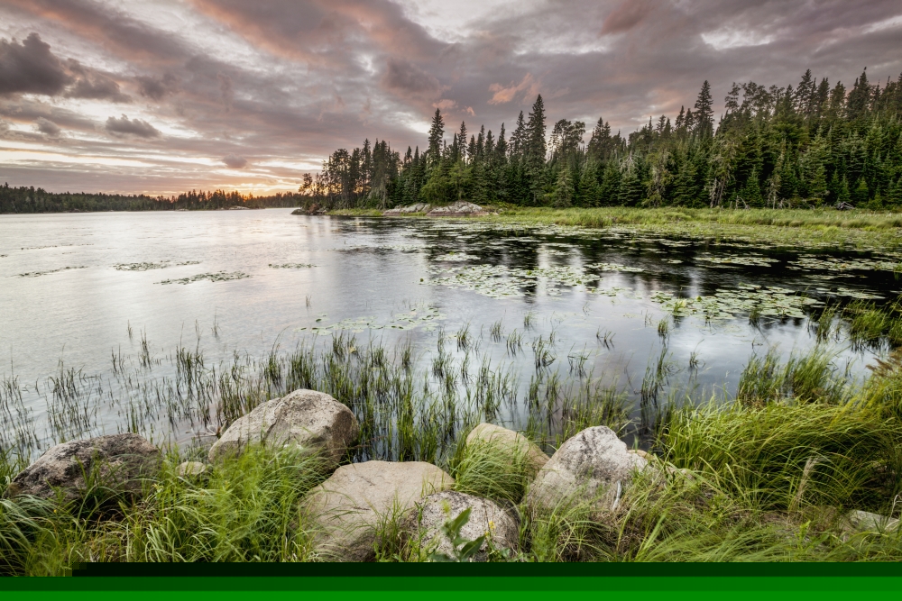 DPI12301413 Sunset Over A Pond - Thunder Bay Ontario Canada Poster Print by Susan Dykstra, 19 x 12