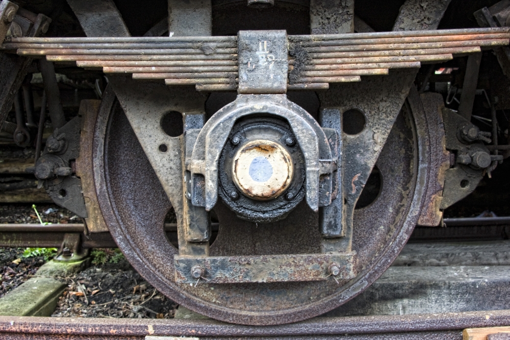 Train Wheel Poster Print by John Short, 34 x 22 - Large