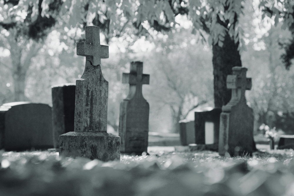 A Graveyard Poster Print by Don Hammond, 34 x 22 - Large