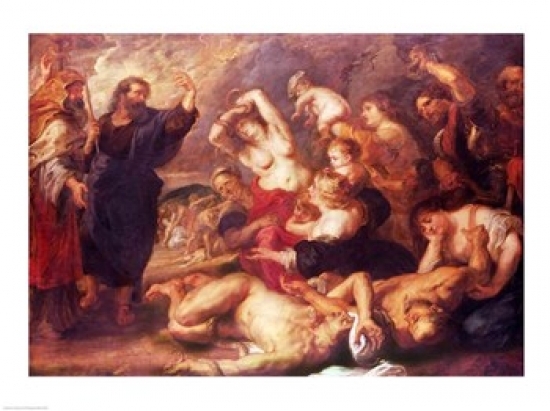The Brazen Serpent Poster Print by Peter Paul Rubens - 36 x 24 in. - Large