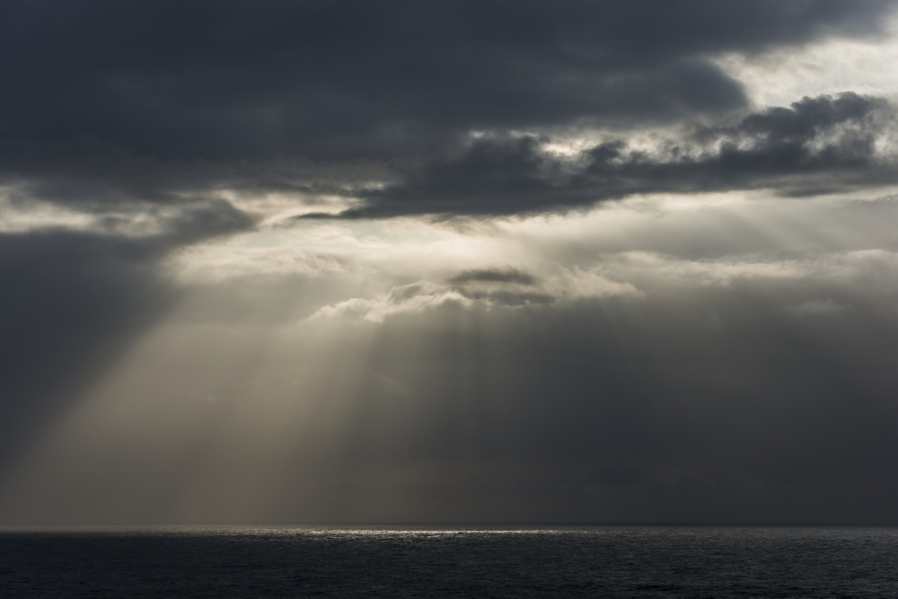DPI12304885LARGE Sunlight Breaks Through The Clouds Over The Ocean On The Oregon Coast Cannon Poster Print by Robert L.Potts, 36 x 24 - Large