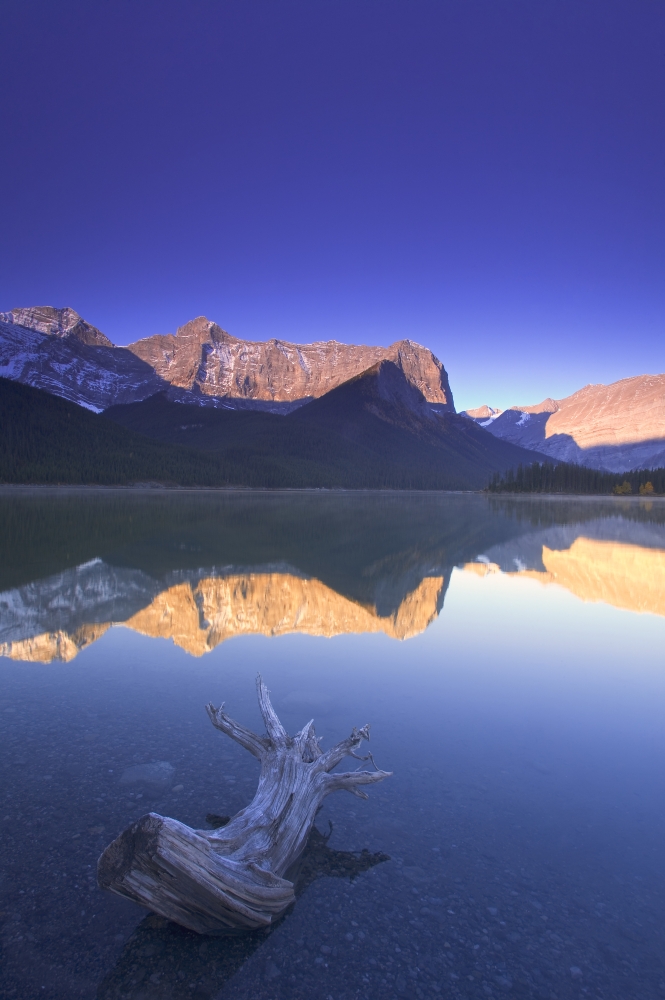 Reflections in Water Upper Kananaskis Lake Kananaskis Country Alberta Canada Poster Print by Carson Ganci, 22 x 34 - Large