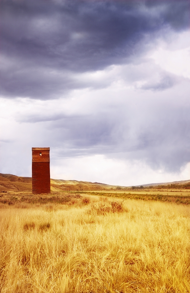 DPI1779834LARGE A Grain Elevator in a Field Poster Print by Chris & Kate Knorr, 22 x 34 - Large