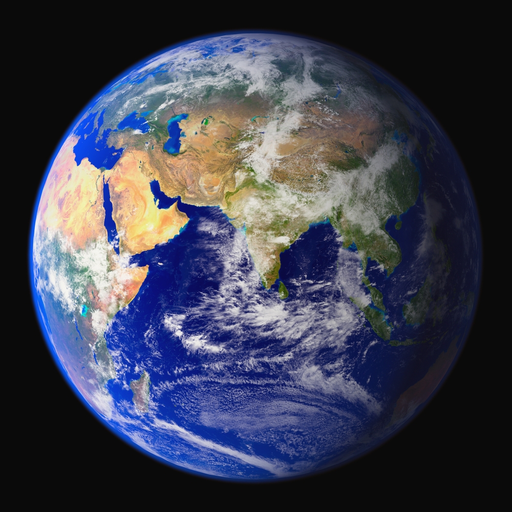 Eastern Hemisphere Asia Poster Print by Don Hammond - 14 x 14