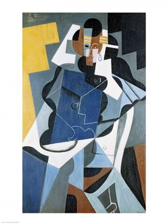Figure of A Woman 1917 Poster Print by Juan Gris - 24 x 36 in. - Large