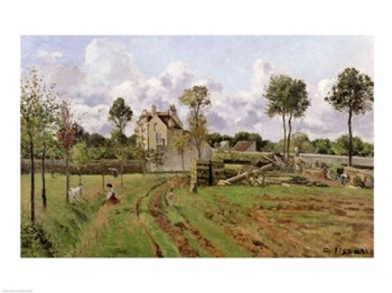 Picture of Posterazzi BALXIR16622 Landscape Louveciennes Poster Print by Camille Pissarro - 24 x 18 in.