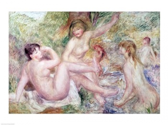 BALXIR168185 Study for The Large Bathers 1885-1901 Poster Print by Pierre-Auguste Renoir - 24 x 18 in.