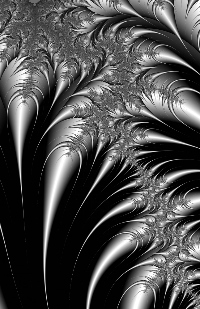 Silver & Black Abstract Poster Print by Paul Sale, 12 x 18