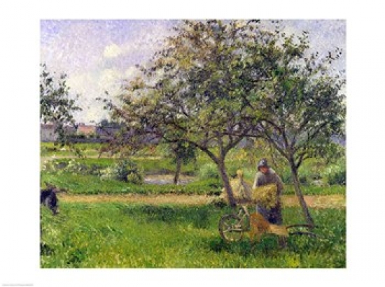 Picture of Posterazzi BALXIR169531 The Wheelbarrow Orchard C.1881 Poster Print by Camille Pissarro - 24 x 18 in.